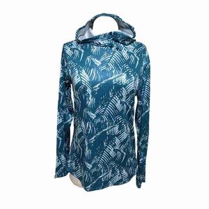 Teal Patterned Women's Blouse